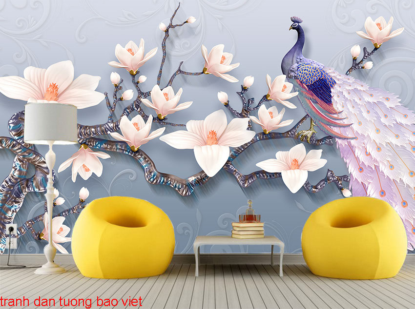 paintings dan tuong 3d room thuy ft096m