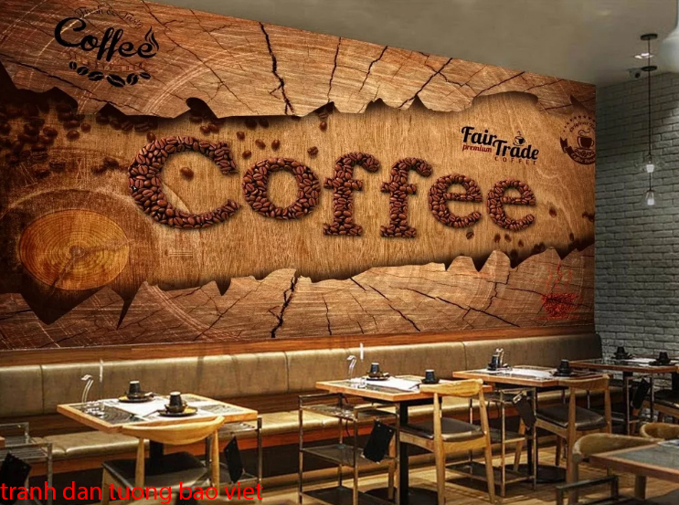 3D wall paintings for cafe D225 | Bao Viet wall paintings