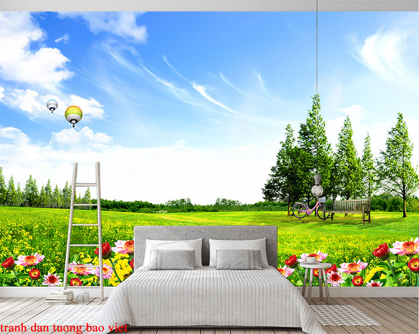 The picturesque landscape of the beautiful landscape. The room of feng shui fi108m