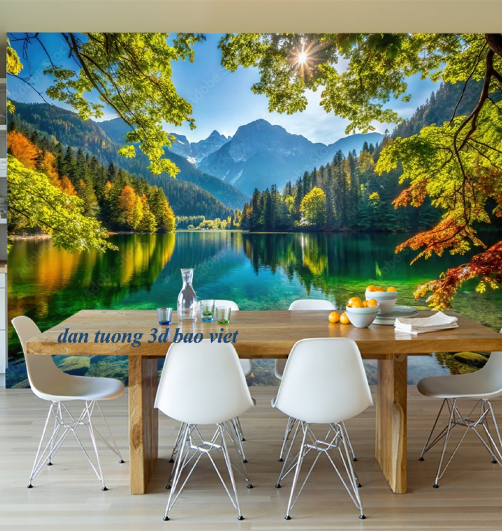 tranh dán tường sông núi n2026-75