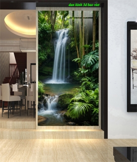 Tranh dán kính 3d 2 mặt phong cảnh n2026-204