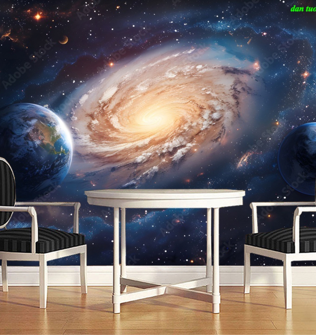 Tranh dán tường 3d galaxy n2026-211