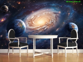 Tranh dán tường 3d galaxy n2026-211