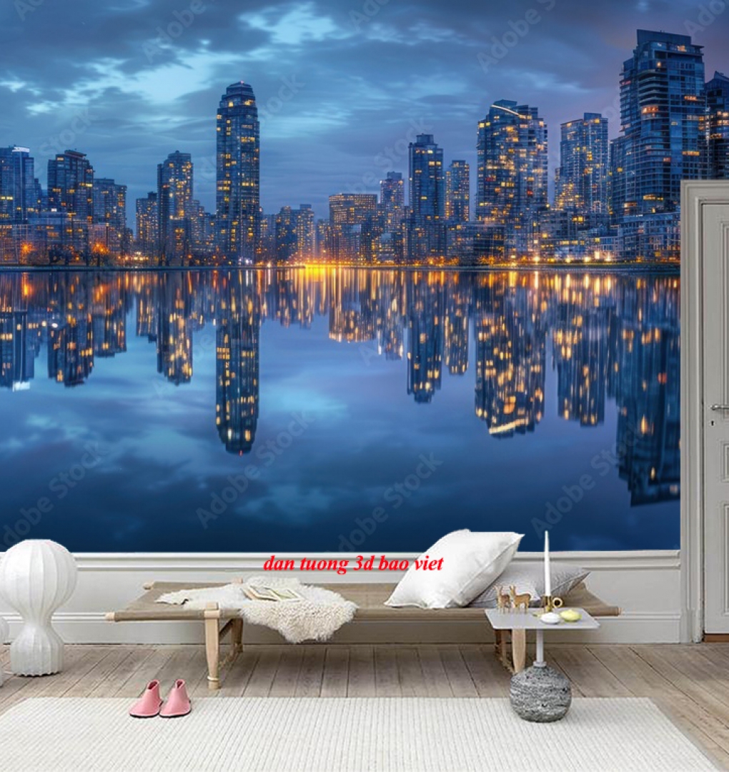 Tranh dán tường cảnh thành phố n2026-214
