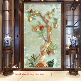 Tranh dán kính 3d k366