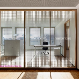 Decal dán kính 3d nghệ thuật me390