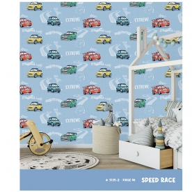 Giấy dán tường hàn quốc phòng trẻ em xe ô tô 5135-2