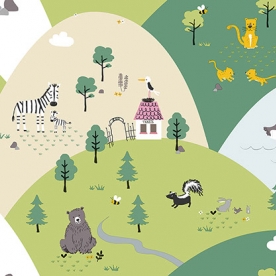 Giấy dán tường hàn quốc phòng trẻ em 5157-1