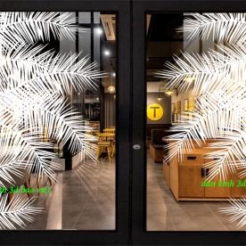 Decal dán kính nghệ thuật glass119