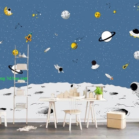 Giấy dán tường trẻ em galaxy kid391