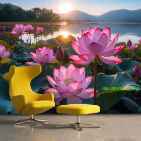 Tranh dán tường phong cảnh thiên nhiên h384