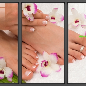 Tranh dán kính spa nails051