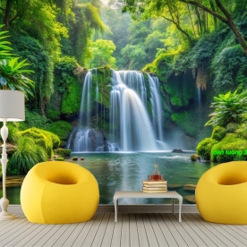 Tranh dán tường thác nước 3d n2005-14