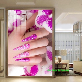 Decal dán kính cao cấp nails spa nails080