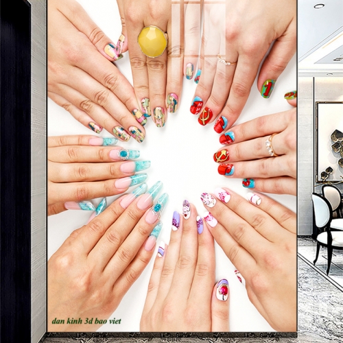 Decal dán kính cao cấp nails spa nails084