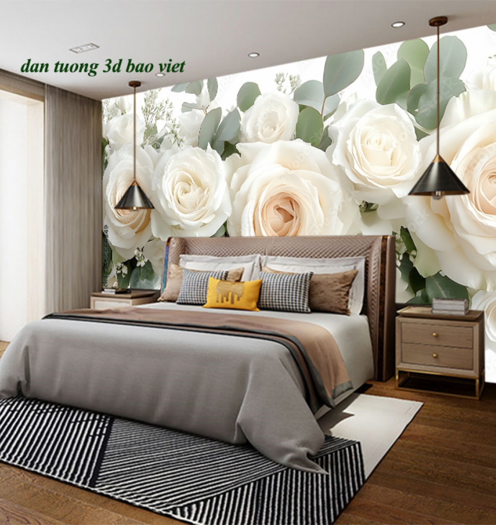 Giấy dán tường phòng ngủ m2026-08