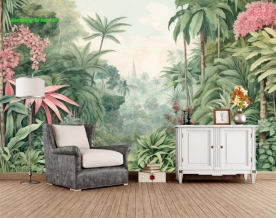 Giấy dán tường tropical n2026-24