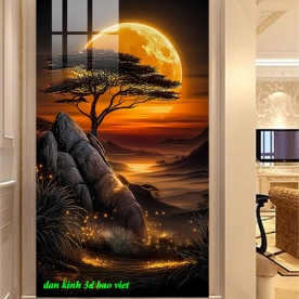 Tranh dán kính 3d 2 mặt k620