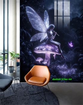 Tranh dán kính 3d 2 mặt k623