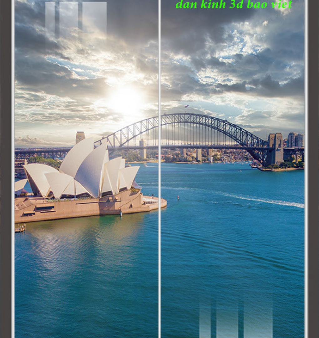 Tranh dán kính 3d 2 mặt kfm626