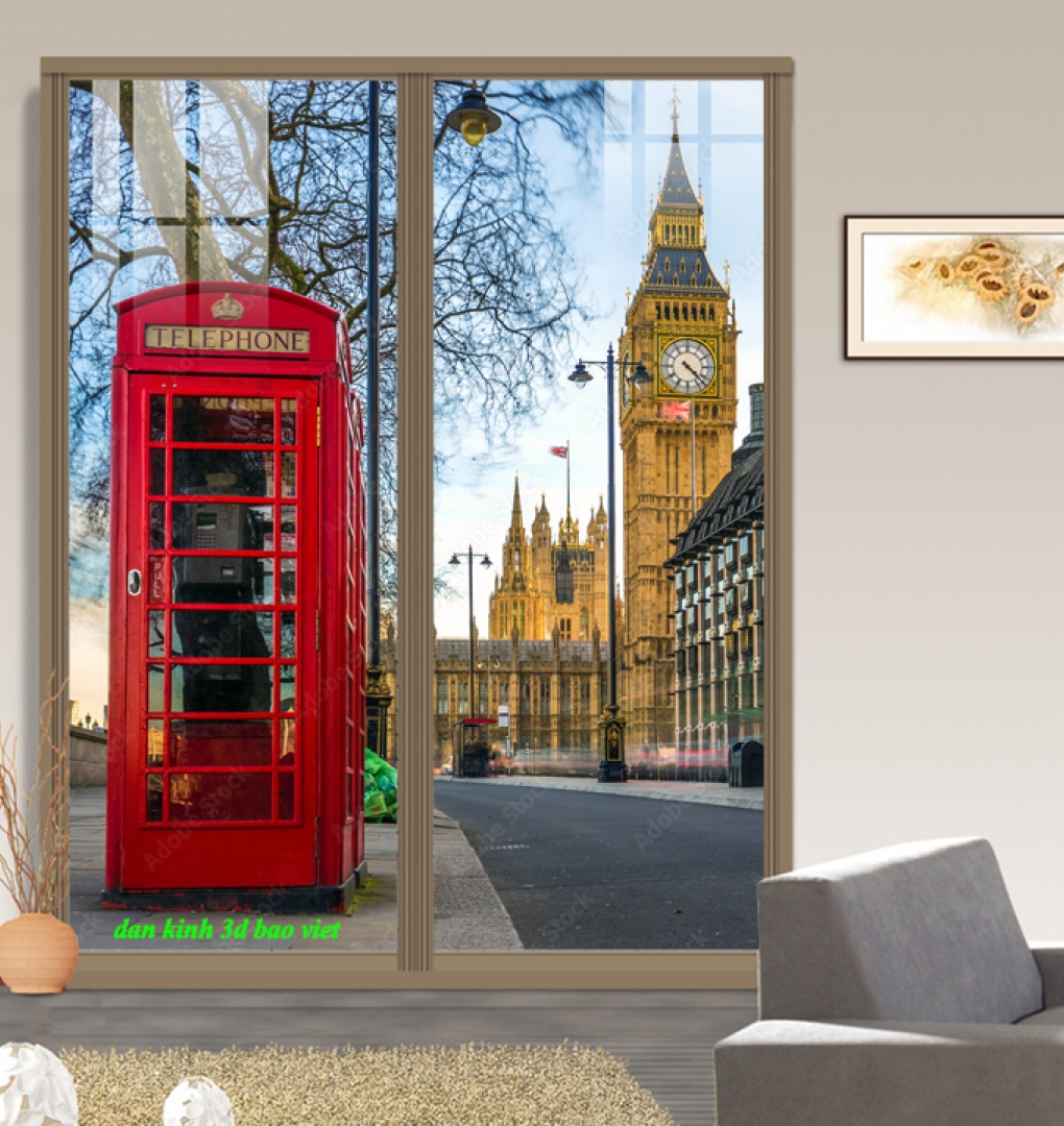 Tranh dán kính 3d 2 mặt n2026-25