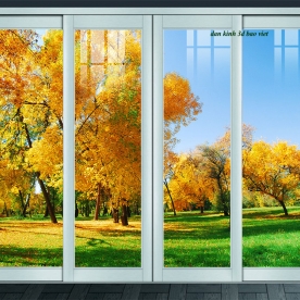 Tranh dán kính 3d 2 mặt phong cảnh k621