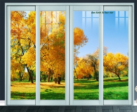 Tranh dán kính 3d 2 mặt phong cảnh k621