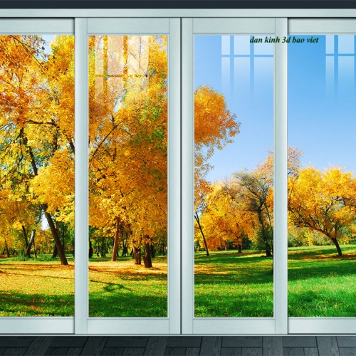 Tranh dán kính 3d 2 mặt phong cảnh k621