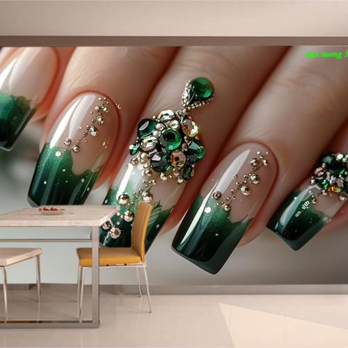 Tranh dán tường 3d nail spa nails083