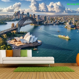 Tranh dán tường cảnh thành phố n2026-22