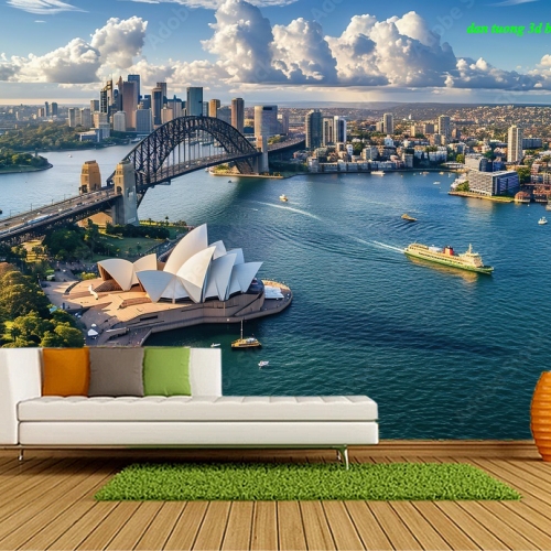 Tranh dán tường cảnh thành phố n2026-22