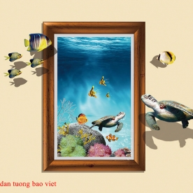 Tranh dán tường 3d ni014