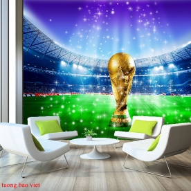 Tranh dán tường cho quán cafe fm489