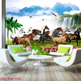 Tranh dán tường mã đáo hr029