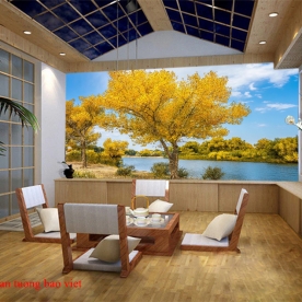 Tranh dán tường phong cảnh thiên nhiên tr366
