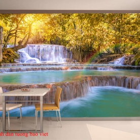 Tranh dán tường thác nước me275