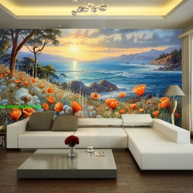 Giấy dán tường phòng khách n2003-250