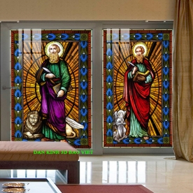 Tranh dán kính 3d 2 mặt công giáo k569