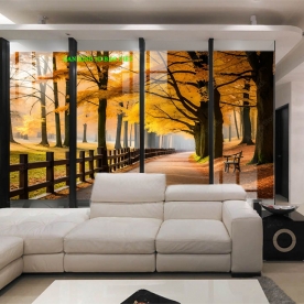 Tranh dán kính 3d 2 mặt phong cảnh đẹp n2003-244