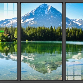 Tranh dán kính 3d 2 mặt phong cảnh n2004-449