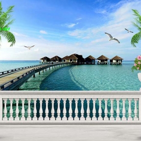 Tranh dán tường phong cảnh biển n2004-489