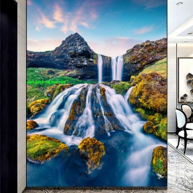 Tranh dán tường thác nước 3d n2004-446