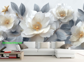 Giấy dán tường 3d màu xanh sn2005-s330