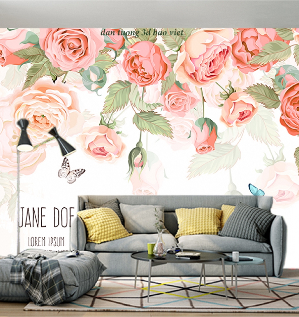 Giấy dán tường phòng khách đẹp sih400