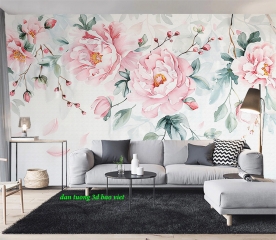 Giấy dán tường phòng khách sang trọng seh401
