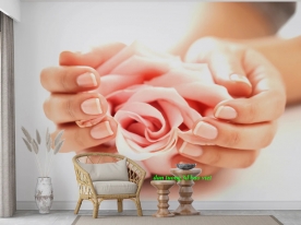 Tranh dán tường 3d nails spa n2005-314