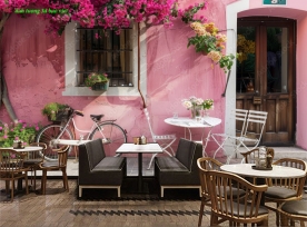 Tranh dán tường cho quán cafe n2005-315