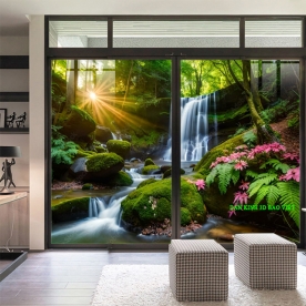 Tranh dán kính 3d 2 mặt phong cảnh đẹp n2003-277