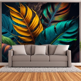 Giấy dán tường lá cây n2004-522