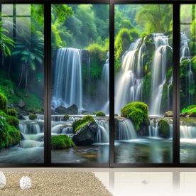 Tranh dán kính 3d 2 mặt phong cảnh n2004-527